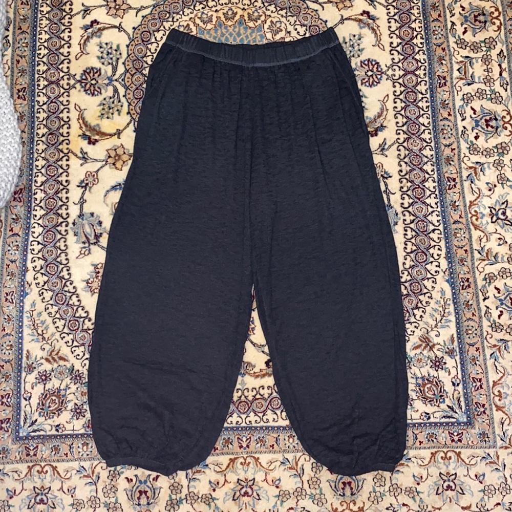 Wide leg jogger pants